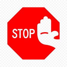 Hd Outline Stop Word Outline Hand On Red Stop Sign Png Stop Words Stop Sign Outline