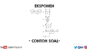 Misalkan a 0 dan a 1. Contoh Soal Eksponen Kelas 10