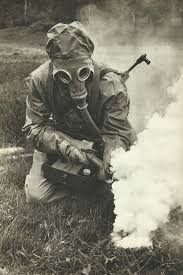 Soldier Of The Czechoslovak People S Army On Chemical Warfare Gear World War I Military Art Civil Defense