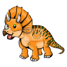 1000 cartoon dinosaurier fu abdruck free vectors on ai, svg, eps or cdr. Isolierte Darstellung Eines Cartoon Dinosaurier Fototapete Fototapeten Triceratops Gehornte Dino Myloview De
