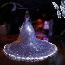 Optical Fiber Luminous Wedding Dress For Bride Factories In China 262096272 Royal Wedding Dress Quince Dresses Light Up Dresses
