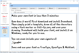 With ifontmaker, your original fonts for mac, ios, pc and web can be done in 4 minutes. Scanahand For Windows The Handwriting And Signature Font Generator