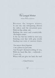 A Collection Of Seven Winter Poems Winter Poems Self Love Poems Winter Love Quotes