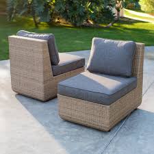 Outdoor Belham Living Luciana Villa All Weather Wicker Lounge Chair Set Of 2 Wicker Lounge Chair Chair Set Outdoor Loveseat