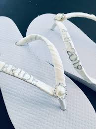 Free Shipping Bridal Flip Flops You Choose Button Beach Wedding Shoes Sandals Wedding Flip Beach Wedding Shoes Wedding Shoes Bridesmaid Bridal Flip Flops