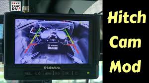 The ice cube backup camera for the trailer hitch can be mounted on any part of the vehicle to have a bird's eye view of the gooseneck trailer hitch. Fifth Wheel Hitch Camera Mod Haloview Wireless Camera System Youtube