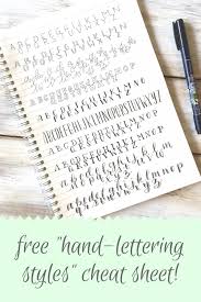 Ideal for fine art, brush lettering, faux calligraphy,. 10 Simple Hand Lettering Styles Plus A Free Cheat Sheet Scribbling Grace