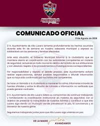 No teman, dice Ayuntamiento de Alto Lucero