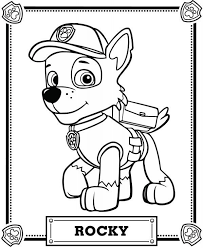 Or you can also color online on our site with the interactive coloring machine. Rocky Coloring Pack From The Paw Patrol Paw Patrol Coloring Paw Patrol Coloring Pages Paw Patrol Party