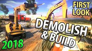 Use big machines to demolish huge buildings or go close and. Demolish And Build 2018 Destruction And Machinery Beta Demo Youtube