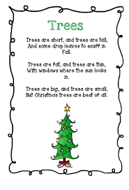 The Very Busy Kindergarten Poetry Basket Christmas Poems Christmas Tree Poem Kids Christmas Poems