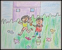 Children Playing Holi Art By Kids Cartoon profession kids children vector set illustration person childhood painter sportsman chef builder policeman doctor artist driver businessman. children playing holi art by kids