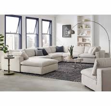 A good sectional sofa is stylish and comfortable. Commix Beige Fabric Sectional Sofa With Ottoman By Modway