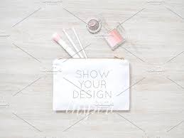 Cosmetic Make Up Bag Mockup Psd Jpg Bag Mockup Create Your Own Image Mockup Psd