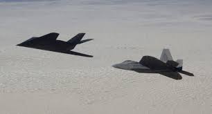 These photographs show some pretty interesting details of the iconic stealth jet. Stealth Battle Legendary F 117 Stealth Fighter Spotted Squaring Off Against F 22s In Mock Dogfight Over Nevada Sofrep