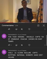 Eric zemmour a poursuivi en affirmant «défendre ses convictions, un projet de société». Jean Messiha Religion De Paix Et D Amour Facebook