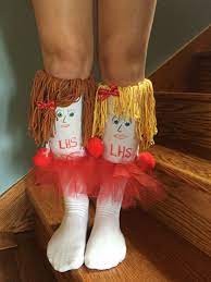 Crazy Sock Day For Cheerleader Crazy Sock Ideas Crazy Hat Day Silly Socks Crazy Socks