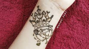 How to write a (queen)tattoo on hand follow me on: Beautiful Queen Tattoo On Hand Crown Tattoo On Wrist Henna Mehndi Tattoos Youtube