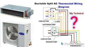 Thermostat installation & wiring diagrams. My Technical Hvac Ducteble Split Ac Thermostat Wiring Diagram Mytechnical Facebook