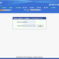 You will need to know then when you get a new router, or when you reset your router. Globe Zte Zxhn H108n Default Admin Password And Username Howtoquick Net