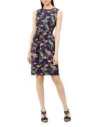 Bloomingdales Hobbs London Amalfi Flamingo Print Linen Dress Linen Dress Women Dresses Linen Dress