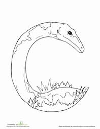 Four complete sets of original alphabet colouring pages for kids, perfect for letter of the week activities and early learning. Dinosaur Coloring Pages Education Com