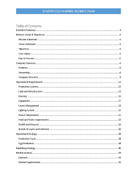 Include your business logo, business name, if there is a founder, and the name. Table Of Contents Poultry Egg Farming Business Plan Pdf Business Plan Poultry