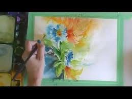 Maybe you would like to learn more about one of these? How To Paint In Watercolor Fluid Loose Cornflowers Lilies Youtube