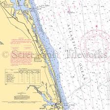 Florida Jupiter Island Hobe Sound Nautical Chart Decor