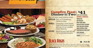 Black Angus Campfire Feast Coupon Black Angus Prime Club Black Angus Coupons Top Sirloin Steak Mixed Grill
