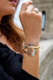 Poshmark makes shopping fun, affordable & easy! Multicolor Tribal Bangle With Oval Plate Yellow Silver Silver Ear Jacket Contemporary Fashion Jewelry Silver Earring Cuff