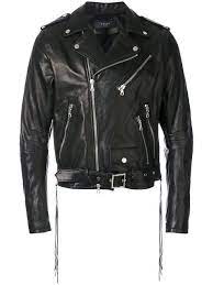 Shop Amiri Tassel Biker Jacket Jackets Biker Jacket Clothes