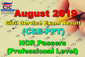 Check spelling or type a new query. Civil Service Exam Result August 2019 Ncr Passers Professional Level
