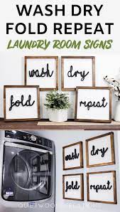 Wash Dry Fold Repeat Laundry Room Wall Decor Laundry Room Wall Decor Wash Dry Fold Laundry Room Signs