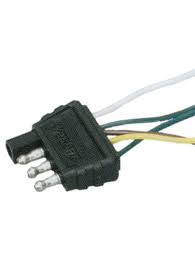 Right turn signal / stop light use on a small motorcycle trailer, snowmobile trailer or utility trailer. Twh30 4 Flat Trailer Wire Harness 30