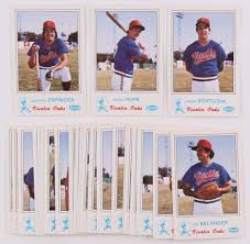 The cards are in order by player alphabetically within each team. 1983 Visalia Oaks Fritsch Complete Set Of 25 Baseball Cards With Kirby Puckett Rc Alvaro Espinoza