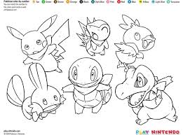 Coloring book has 48 beautiful drawings divided in 8 pages with a unique theme: Pokemon Color By Number Printable Coloring Page Play Nintendo