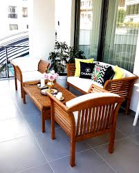 Balkon Balkon Oturma Grubu Koctas In 2020 Patio Furniture Layout Wooden Sofa Designs Balcony Decor