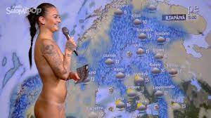 The naked Finnish weather girl is going viral and we´ve got subtitles! |  Ruutu