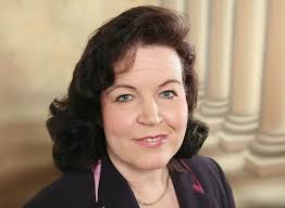 Sisäministeri Anne Holmlund esittää liiketoimintakieltojen julkaisua  internetissä