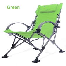 High Quality Durable Foldable Aluminum Chair Lounger 4 Colors Folding Beach Lounge Chair Lounge Chair Outdoor Beach Chairs Portable