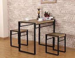 Fivegiven 3 Piece Dining Set Small Kitchen Table Set For 2 Table And 2 Chairs Dining Set Rustic Industrial Sonoma Oak In 2020