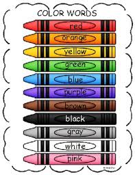 It's a great gingerbread center for kids to practice reading sight words. Color Word Chart Fun Worksheets For Kids Preschool Colors Teacher Signs