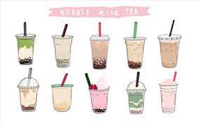 Bubble Tea Cup Design Collection Pearl Milk Tea Yummy Drinks Coffees And Soft Drinks With Doodle Style Banner Ve Tea Cup Design Bubble Milk Tea Milk Tea