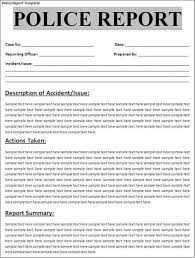 › scenario for report writing exercise. Printable Sample Police Report Template Form Police Report Template Police Report Report Template