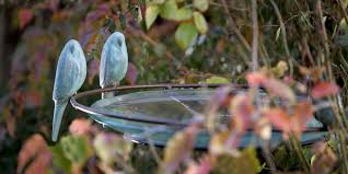 Metal glass flamingo bird bath outdoor lawn garden yard decoration garden stake. Kooper Tasmania Australia Birdbaths Garden Sculptures Gates Screens Public Art Fauna Flora Sculpture