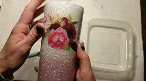 Only kids can use this. Applying Waterslide On A Glitter Tumbler Youtube