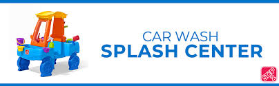 Kids will hear the glug of the water into the gas tank, squeak of the windshield wiper, and fall of rain as water pours. Amazon Com Step2 Car Wash Splash Center Kids Outdoor Water Table Toy Pretend Play Car Wash Toy Blue Orange Toys Games