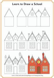 How To Draw A Mansion Learn To Draw Easy Drawings Drawings