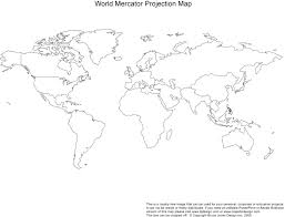 Outline Map Of Oceans And Continents With Blank World Map Of Maps Continents And Oceans For Kids Do World Map Printable Blank World Map World Map Coloring Page